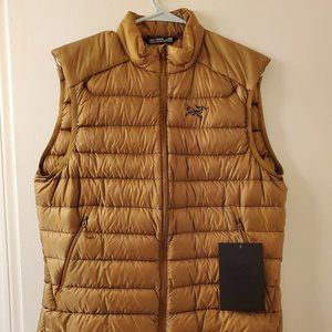 NWT Arc'teryx Cerium LT Down Vest - Yukon Gold, Sz Medium